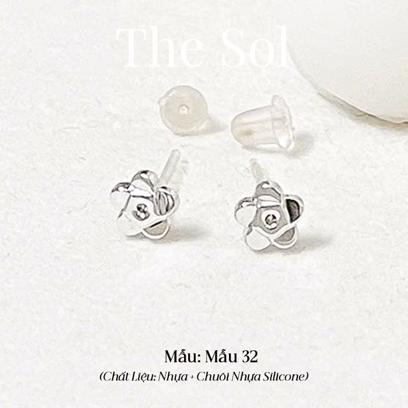  Bông Tai Nhựa 7K - BTN001 / BTN002 / BTN003 / BTN004 