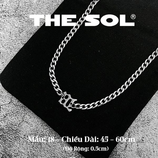  Dây Chuyền Titan Unisex Charm M - Mẫu 18 