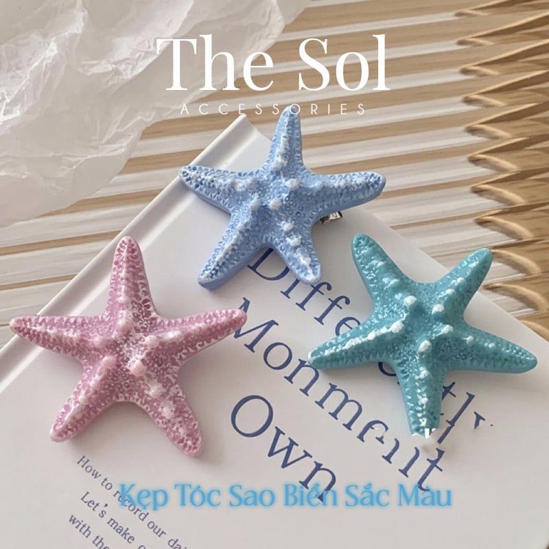  Kẹp Tóc Sao Biển Sắc Màu 