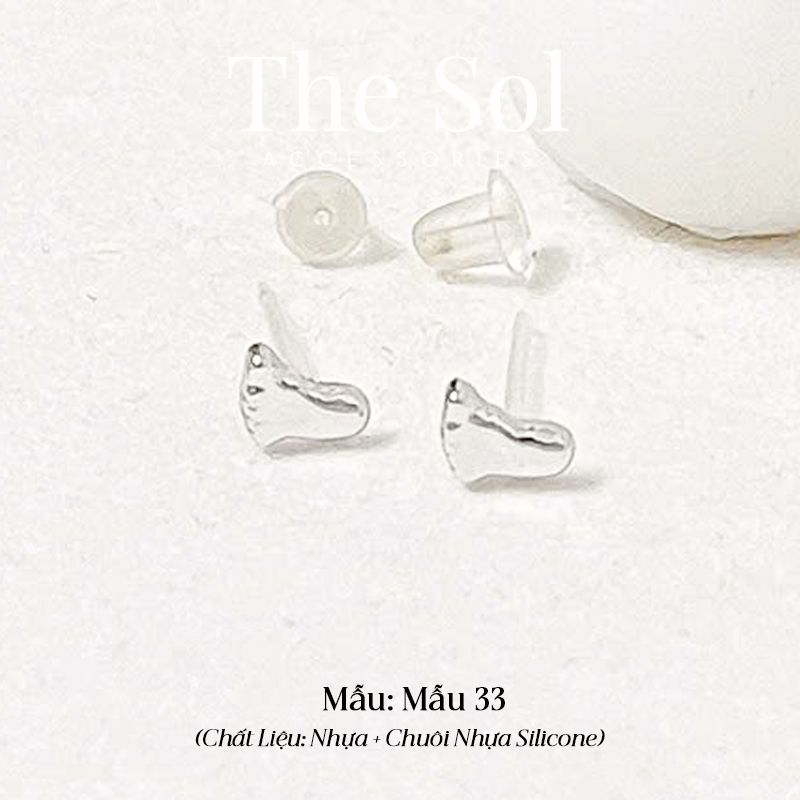  Bông Tai Nhựa 7K - BTN001 / BTN002 / BTN003 / BTN004 