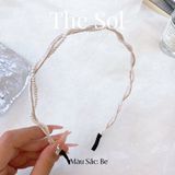  Cài Tóc Hàn Quốc Thin Silk&Pearls 