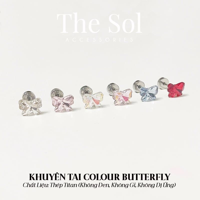  Khuyên Tai Titan Colour Butterfly 