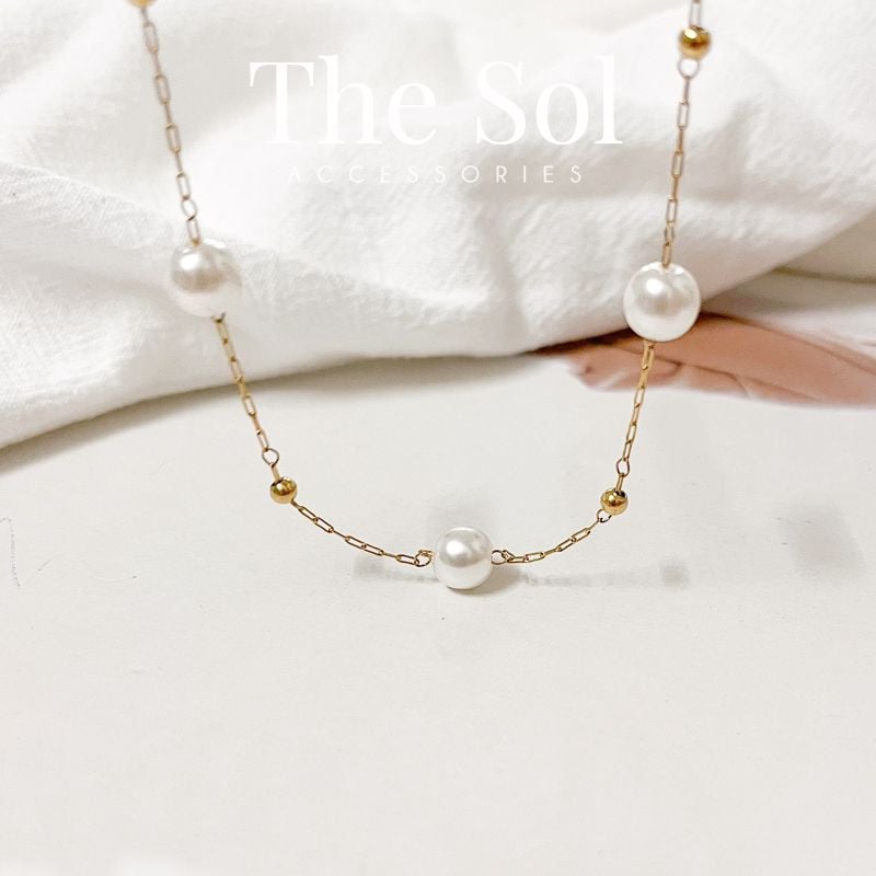  Dây Chuyền Titan Pearl Line 