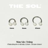  Khuyên Tai Titan Unisex SEPTUM Bi Nhựa Màu Sắc 