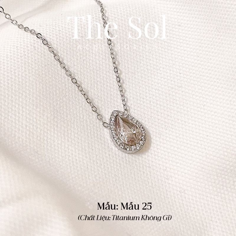  Dây Chuyền Titan Opal Diamond - Mẫu 25 