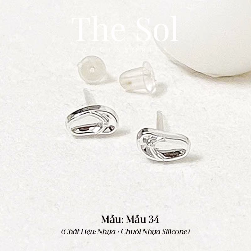  Bông Tai Nhựa 7K - BTN001 / BTN002 / BTN003 / BTN004 