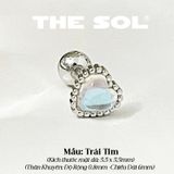  Khuyên Tai Thép Xi Mạ The Opal - Mẫu 122,123,124,125 