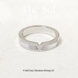  Nhẫn Titan Diamond V Narce - Mẫu 132 