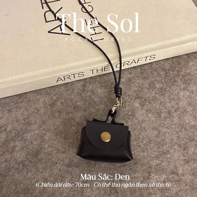  Dây Chuyền Chất Liệu Da Mini Bag 