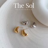  Bông Tai Hàn Quốc Metal Drop 