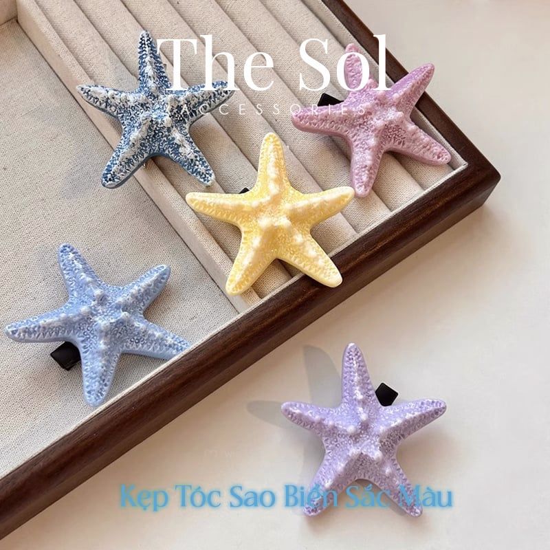  Kẹp Tóc Sao Biển Sắc Màu 