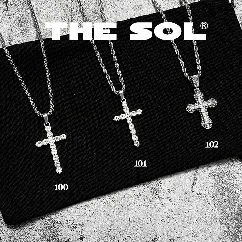  Dây Chuyền Titan Unisex Diamond Cross - Mẫu 102 