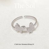 Nhẫn Titan Double Butterflies 
