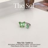  Khuyên Tai Titan SEPTUM Đá Hồ Điệp Màu Sắc 