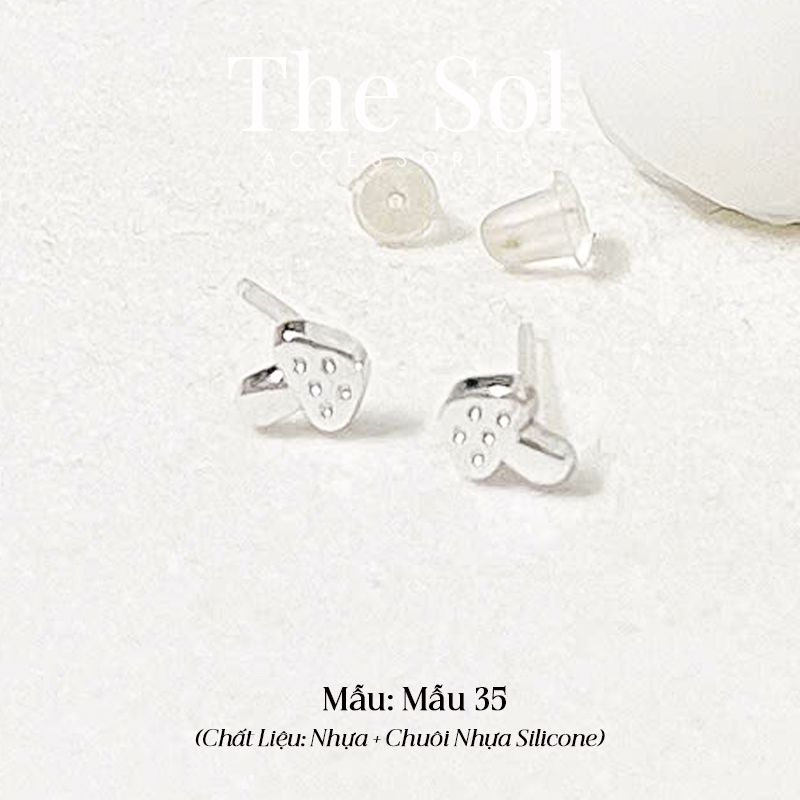  Bông Tai Nhựa 7K - BTN001 / BTN002 / BTN003 / BTN004 