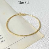  Lắc Tay Titan Golden Simple Cuff 