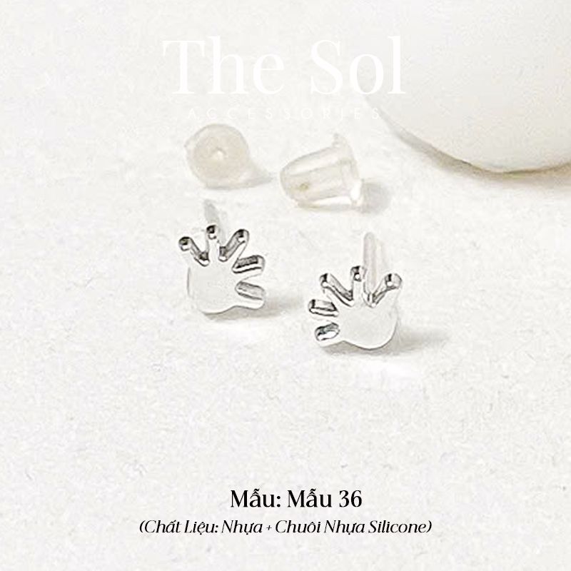  Bông Tai Nhựa 7K - BTN001 / BTN002 / BTN003 / BTN004 