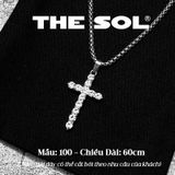  Dây Chuyền Titan Unisex Diamond Cross - Mẫu 100 