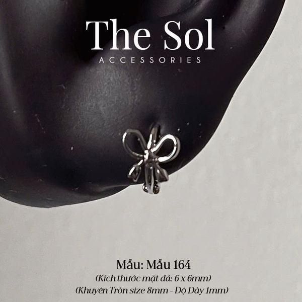  Khuyên Tai Hợp Kim Cute Bow - Mẫu 164 