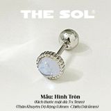  Khuyên Tai Thép Xi Mạ The Opal - Mẫu 122,123,124,125 