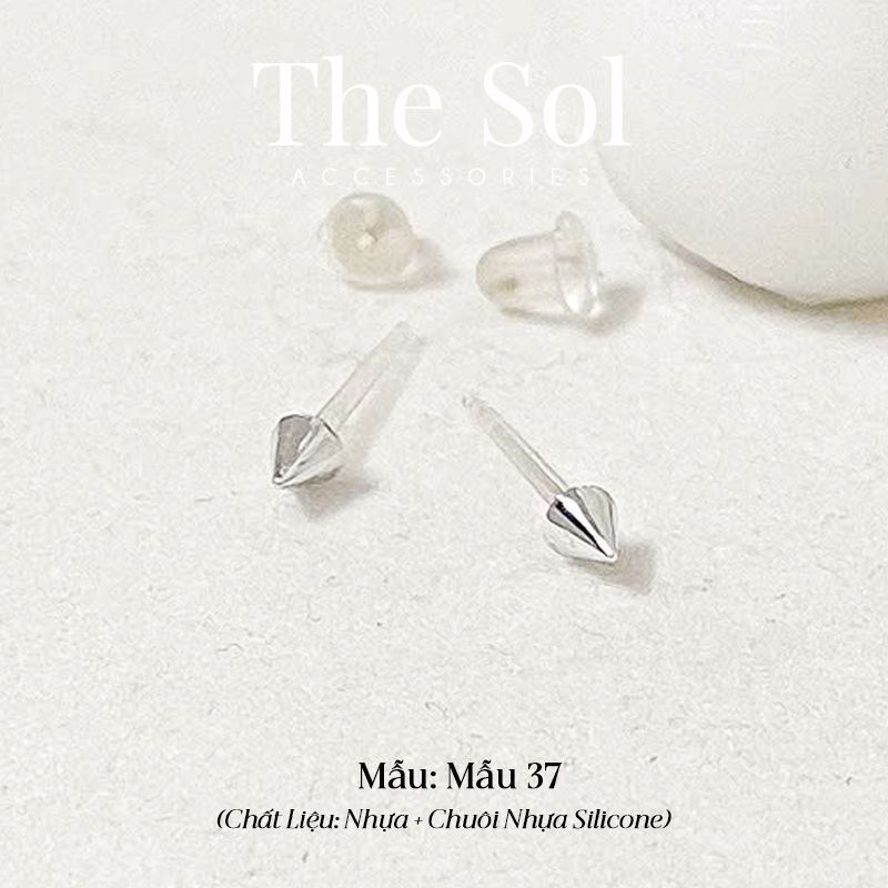  Bông Tai Nhựa 7K - BTN001 / BTN002 / BTN003 / BTN004 