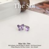  Khuyên Tai Titan SEPTUM Đá Hồ Điệp Màu Sắc 