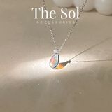  Dây Chuyền Bạc Drop Opal 