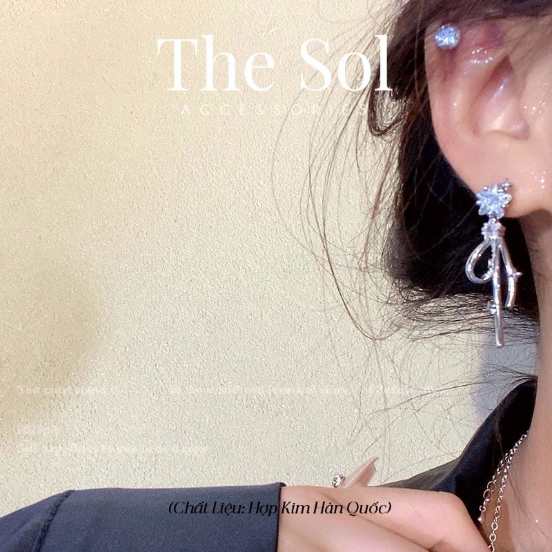  Bông Tai Hàn Quốc Star Diamond 