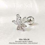  Khuyên Tai Thép Xi Mạ Dia Maple Leaf - Mẫu 88 