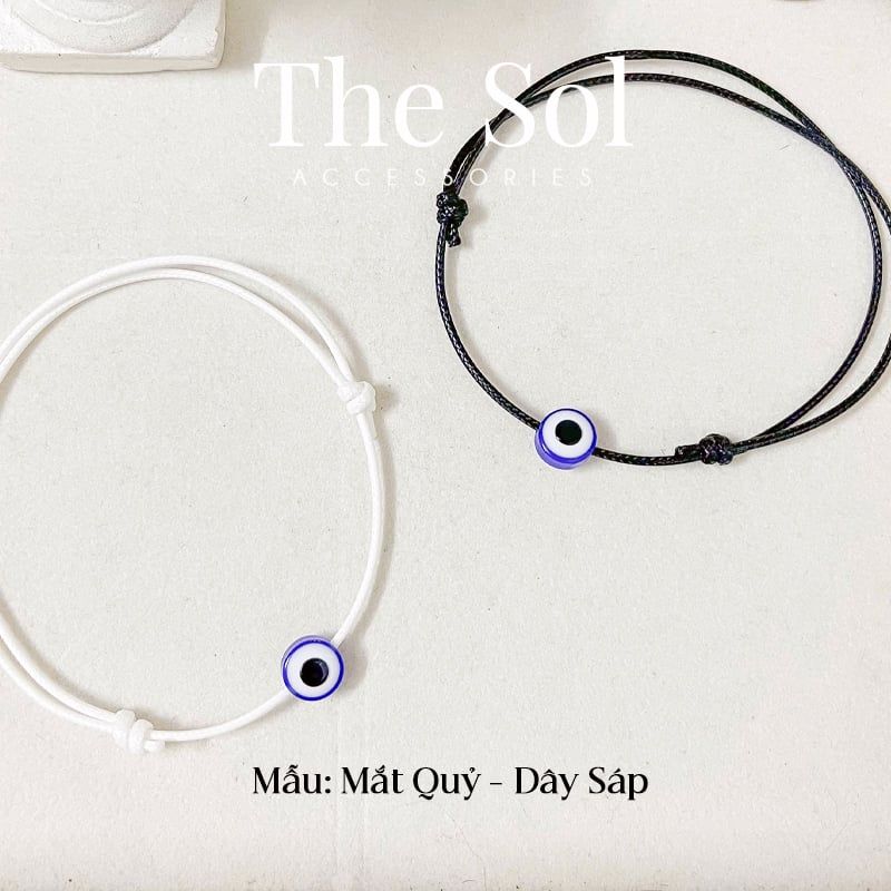  Lắc Tay Hàn Quốc Evil's Eye - Dây Sáp 