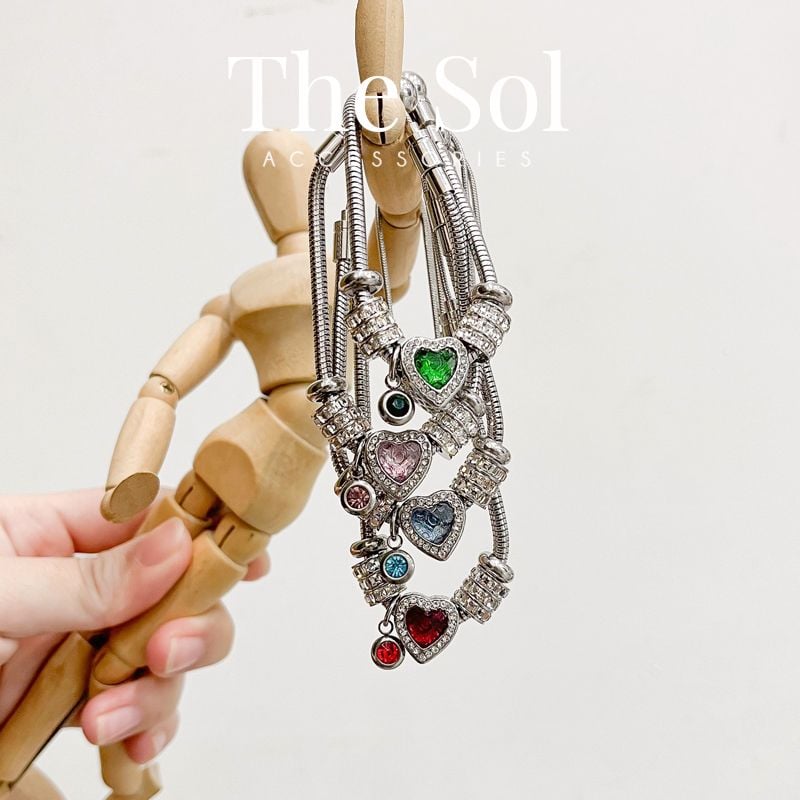  Vòng Charm Pandora The Green Heart 