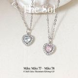  Dây Chuyền Titan Blue Heart - Mẫu 78 