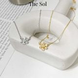  Dây Chuyền Titan Double Flowers - Mẫu 32 