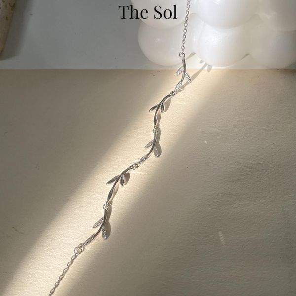  Lắc Tay Bạc Dia Leaves 