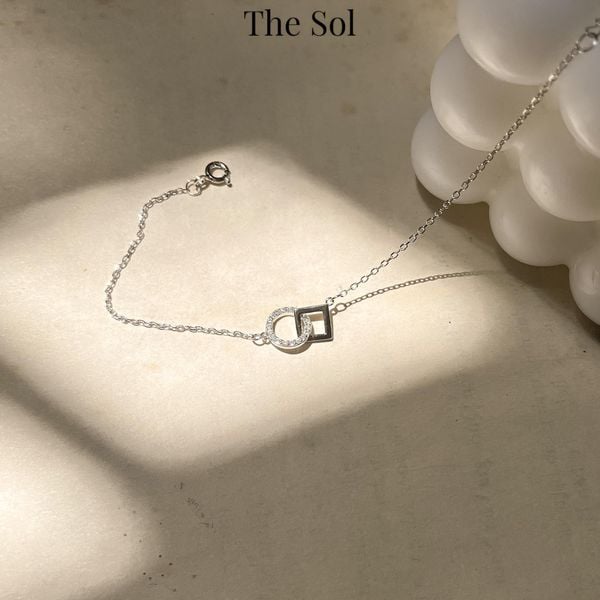  Lắc Tay Bạc Circle & Square 