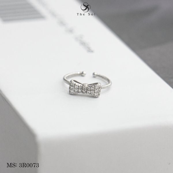  Nhẫn Bạc Dia Bow 