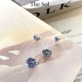  Khuyên Tai Nam Châm Unisex Gems Magnet - Tròn [1 CHIẾC] 