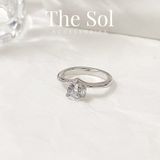  Nhẫn Titan Diamond On V - Mẫu 107 