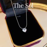  Dây Chuyền Hàn Quốc Diamond Heart 