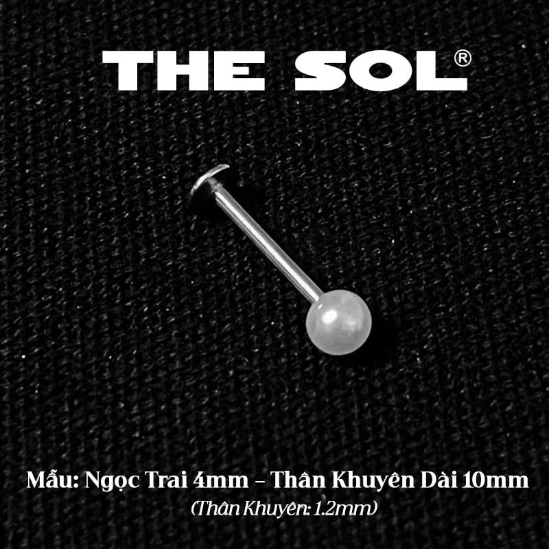  Khuyên Tai Titan Unisex Ngọc Trai Đế Dẹt 