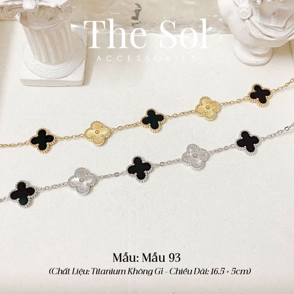  Lắc Tay Titan Blossom & Black Lou - Mẫu 93 