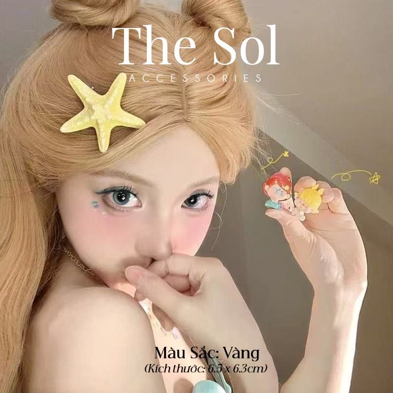  Kẹp Tóc Sao Biển Sắc Màu 