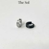  Khuyên Tai Titan Unisex Harsh Thick - 2 Lines - Mẫu T99 