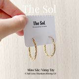  Bông Tai Titan Twisted Hoops 