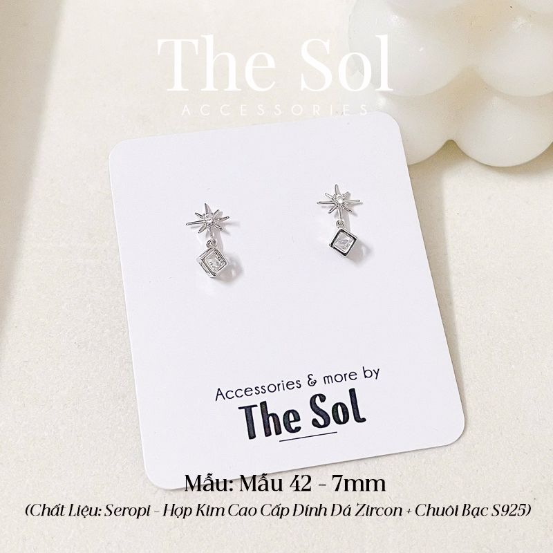  Bông Tai Seropi Flower & Cube - Mẫu 42 