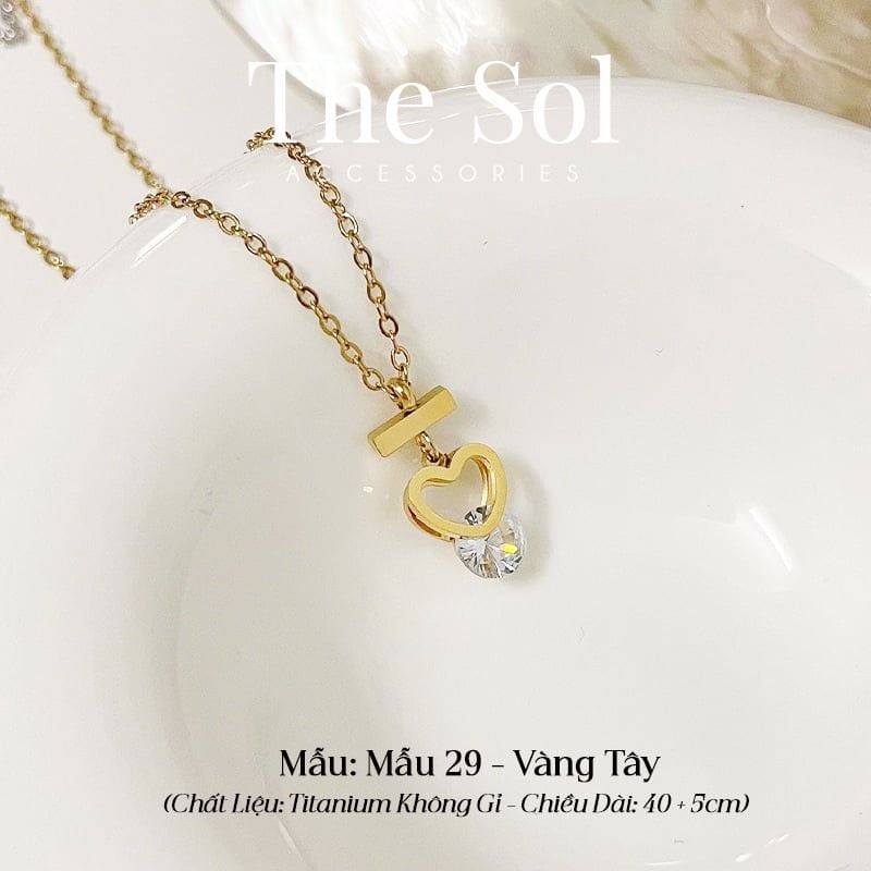  Dây Chuyền Titan Dia Heart 