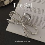  Kẹp Gắp Hàn Quốc Silver Bow 