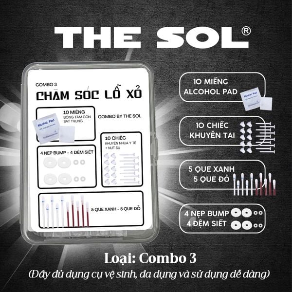 Bộ Kit/ Combo Chăm Sóc Lỗ Xỏ Tai 