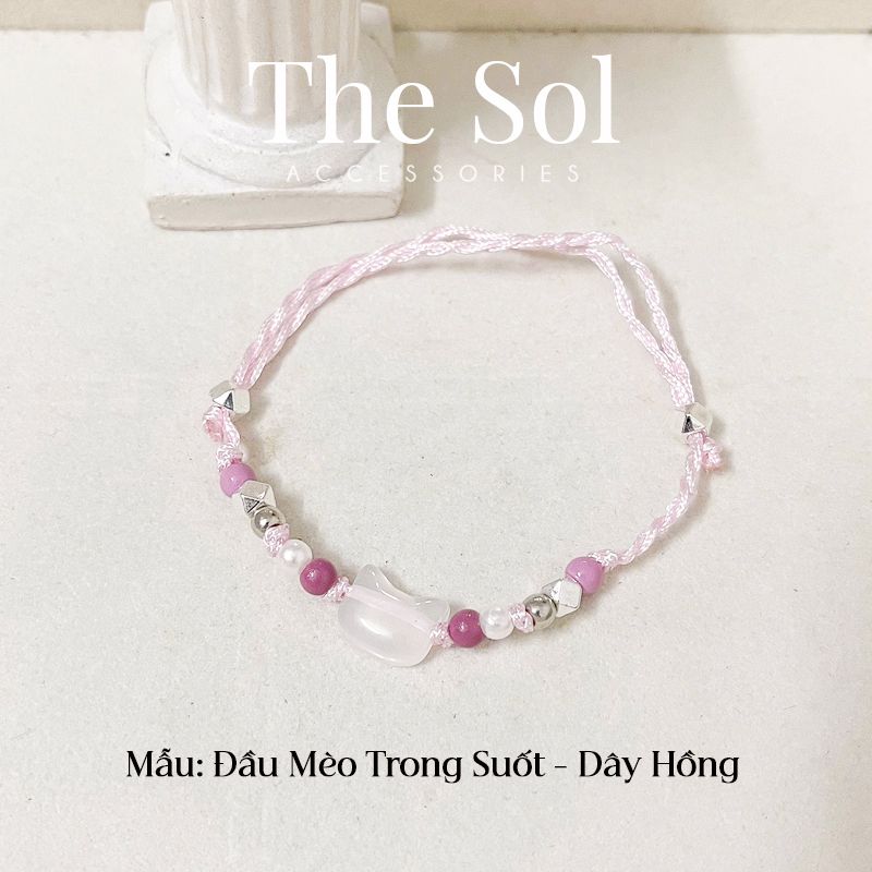  Lắc Tay Hàn Quốc Crystal Cat's Head 