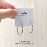  Bông Tai Titan Twisted Hoops 